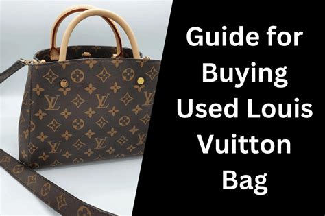 how to buy a used louis vuitton bag